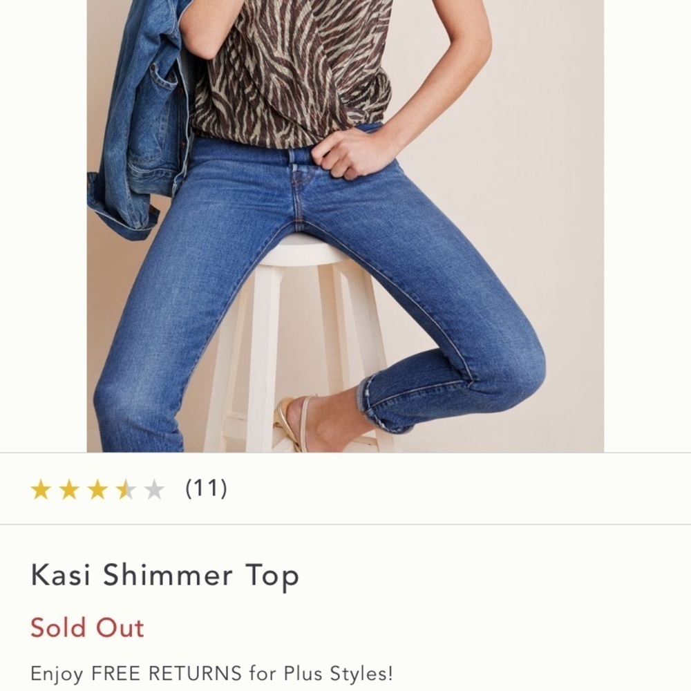 ANTHROPOLOGIE NWT Eri + Ali Kasi Top Size XS - Picture 5 of 12